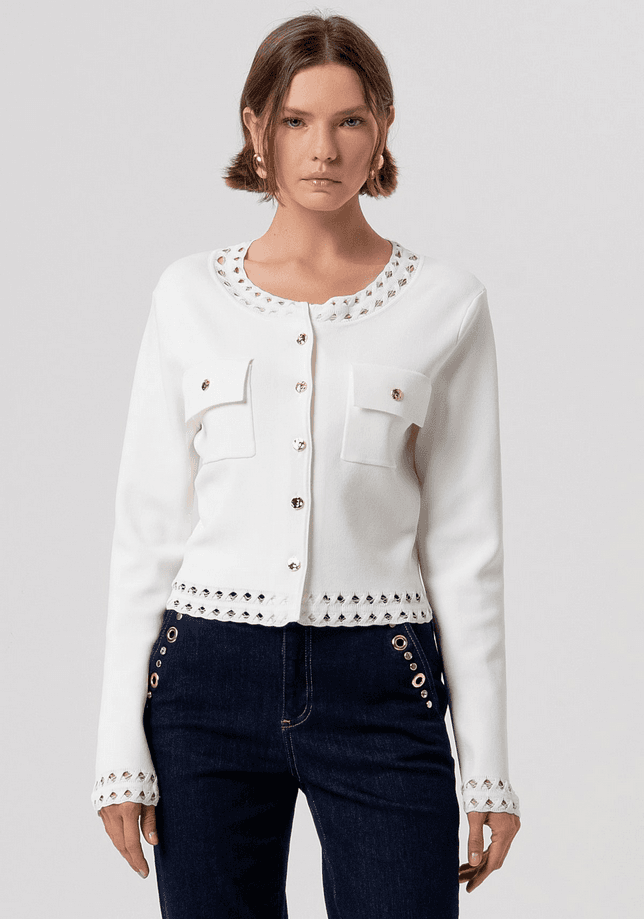 cardigan woman cream