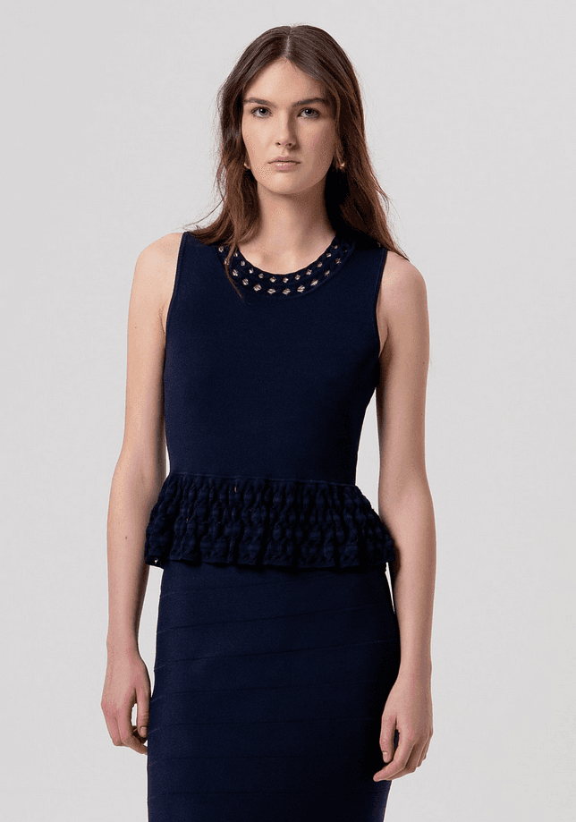 top woman darkblue
