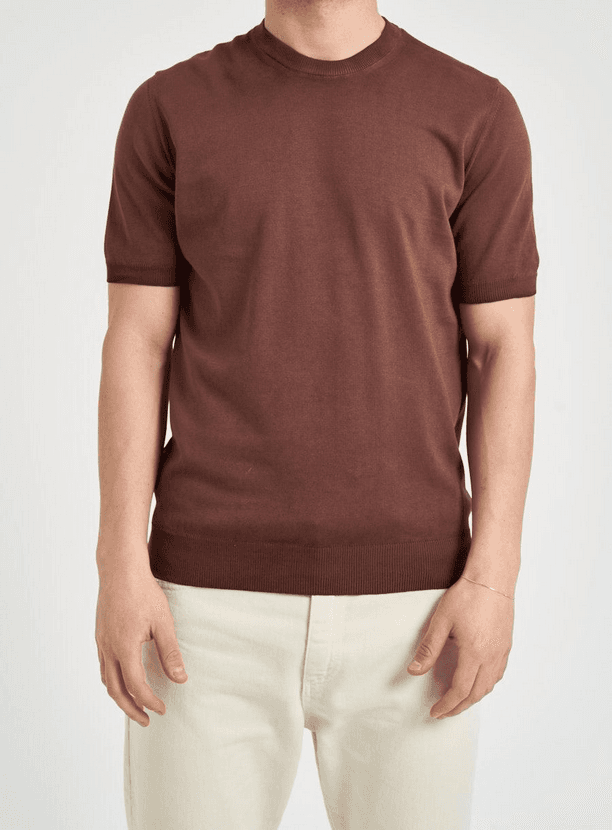 knitted man brown