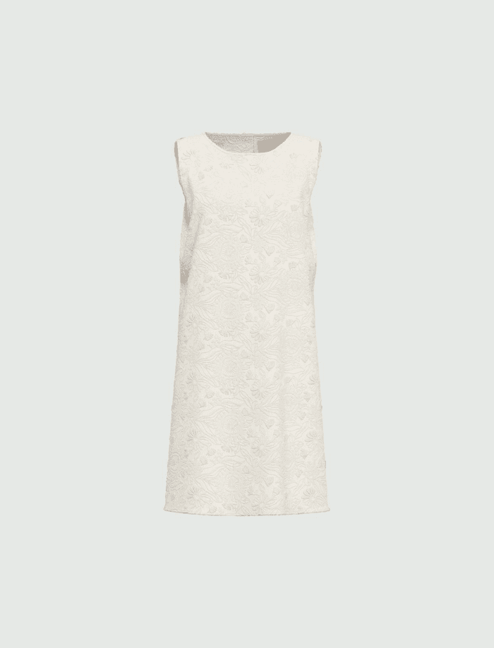 white woman embroidered dress