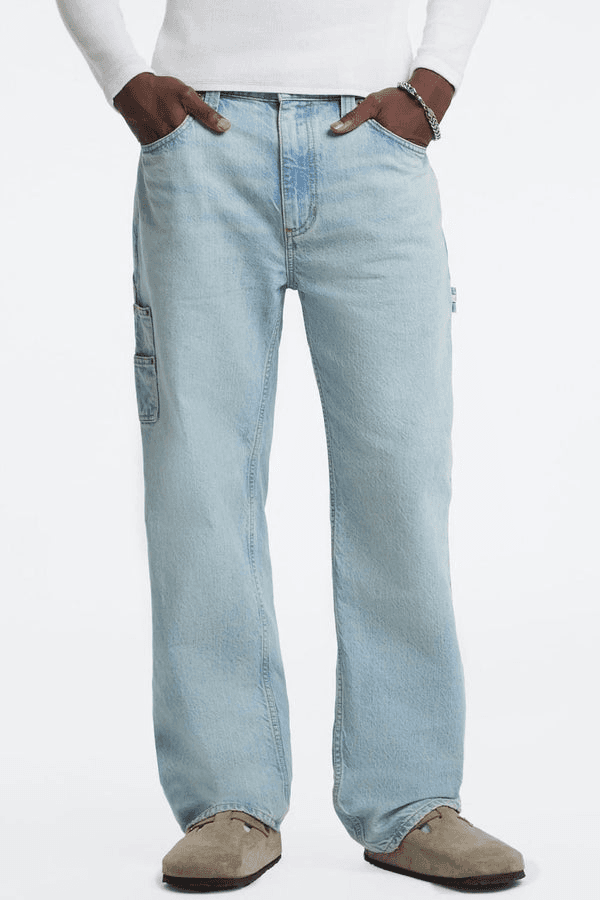 jeans carpenter man blue