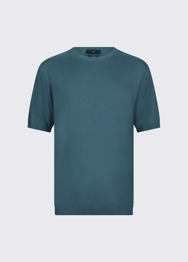 Mixed knit silk man flowery