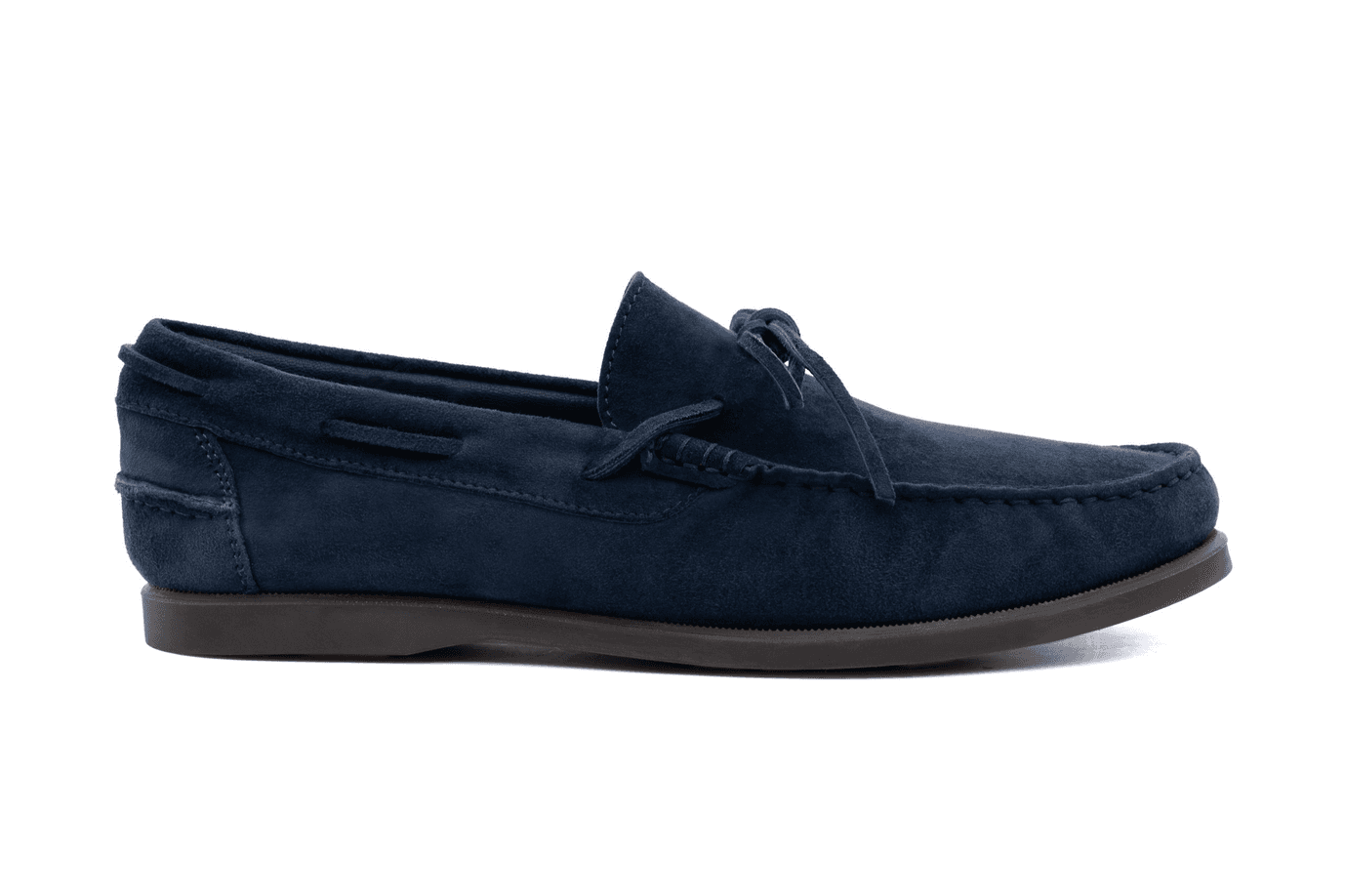 amalfi man blue boat moccasin