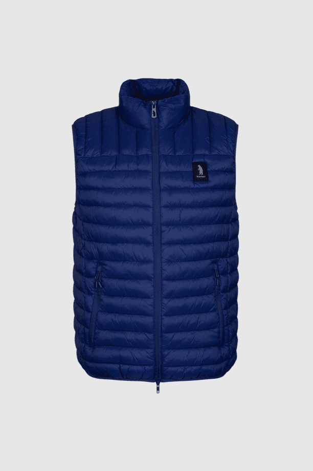 blue marine man vest