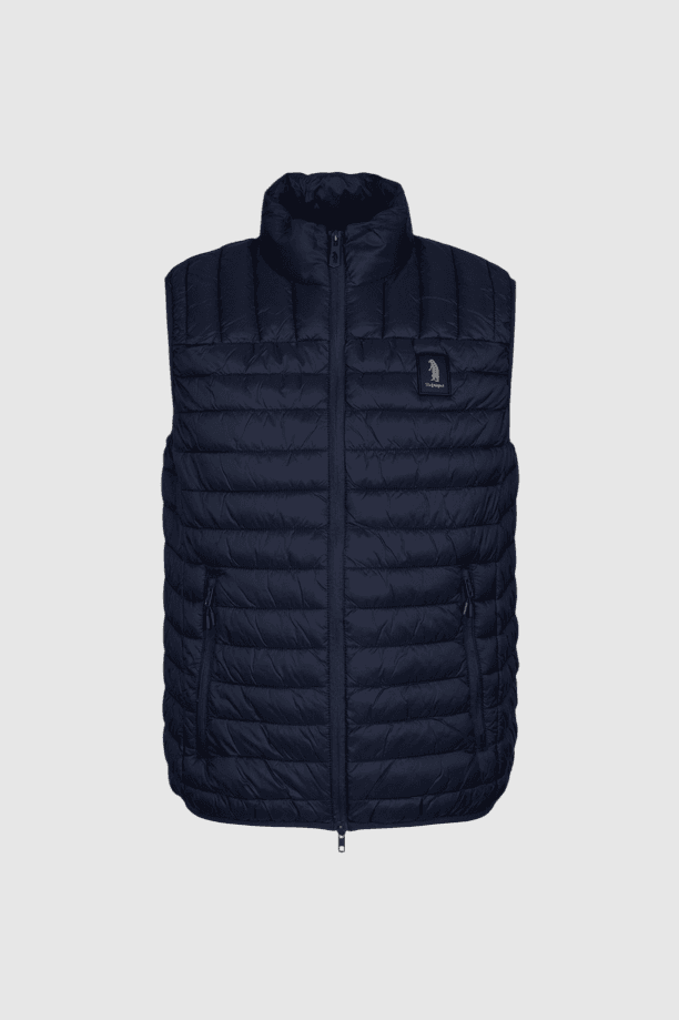 man vest navy blue
