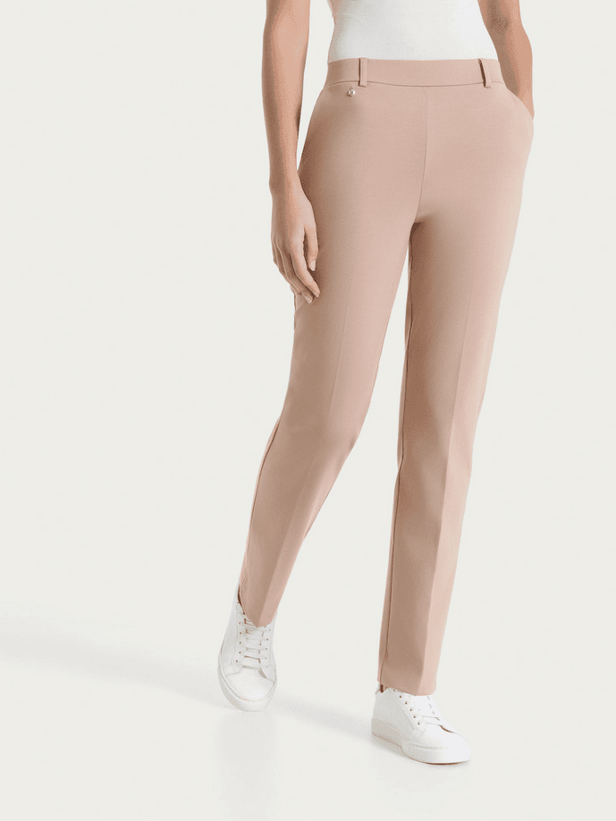 Women's Straight Trousers Pink