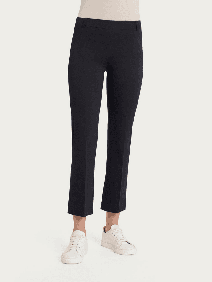 women's flare trousers black