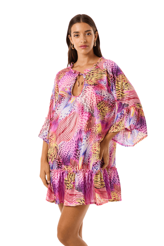pink butterfly dress