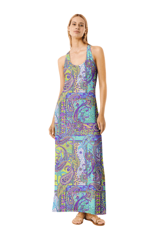 dress woman cachemire pastel