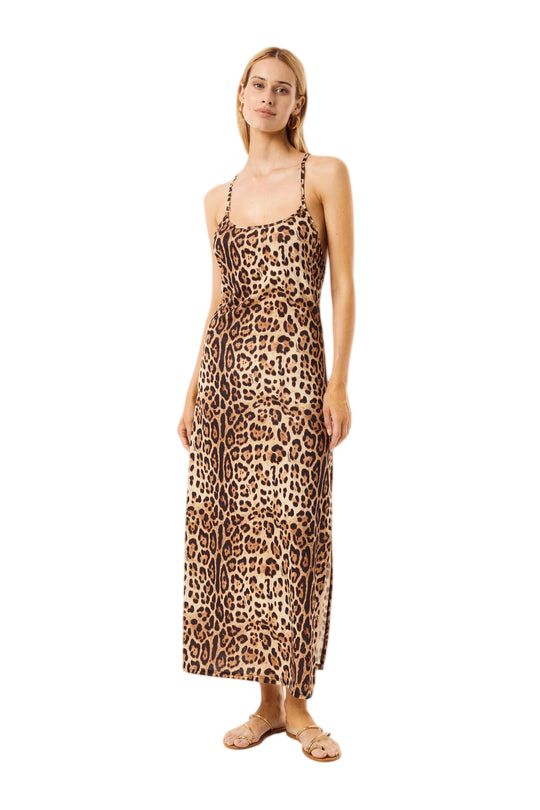 leopard woman dress