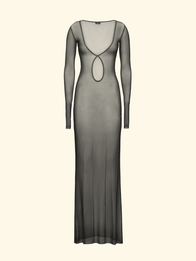 Long dress black woman
