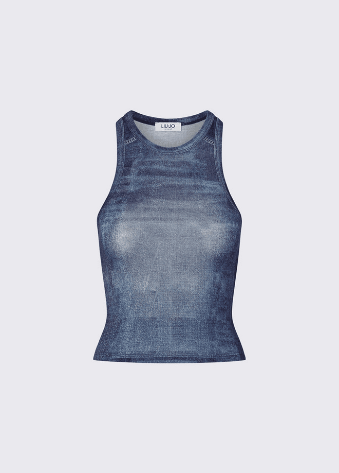 top woman effect denim