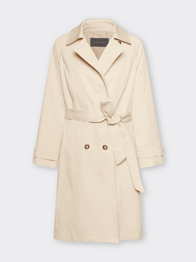 trench double-breasted beige woman
