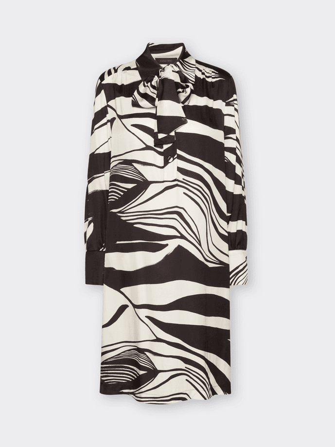 black-white woman dress