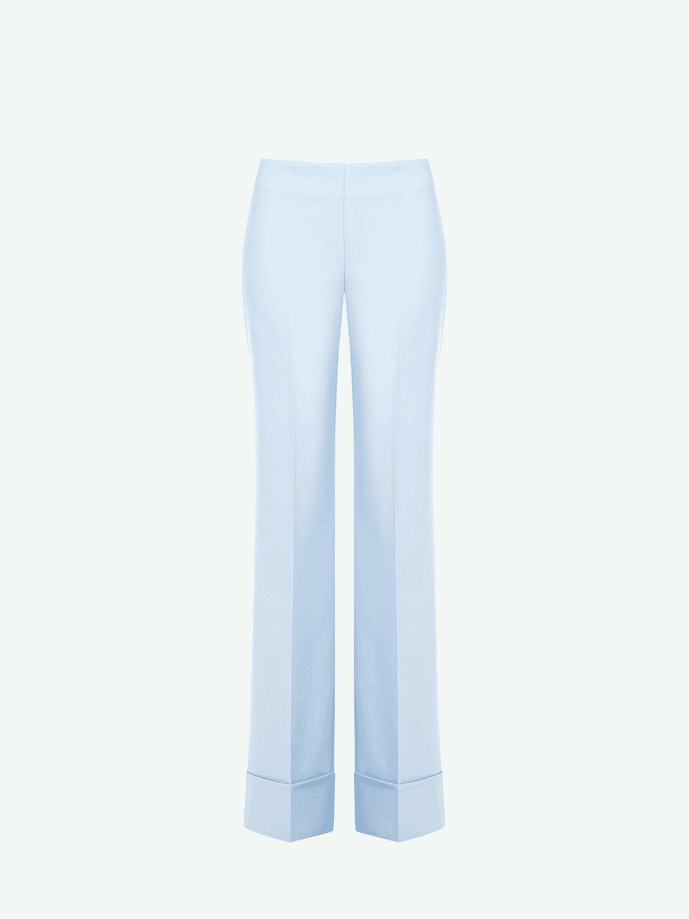 blue woman palace trousers