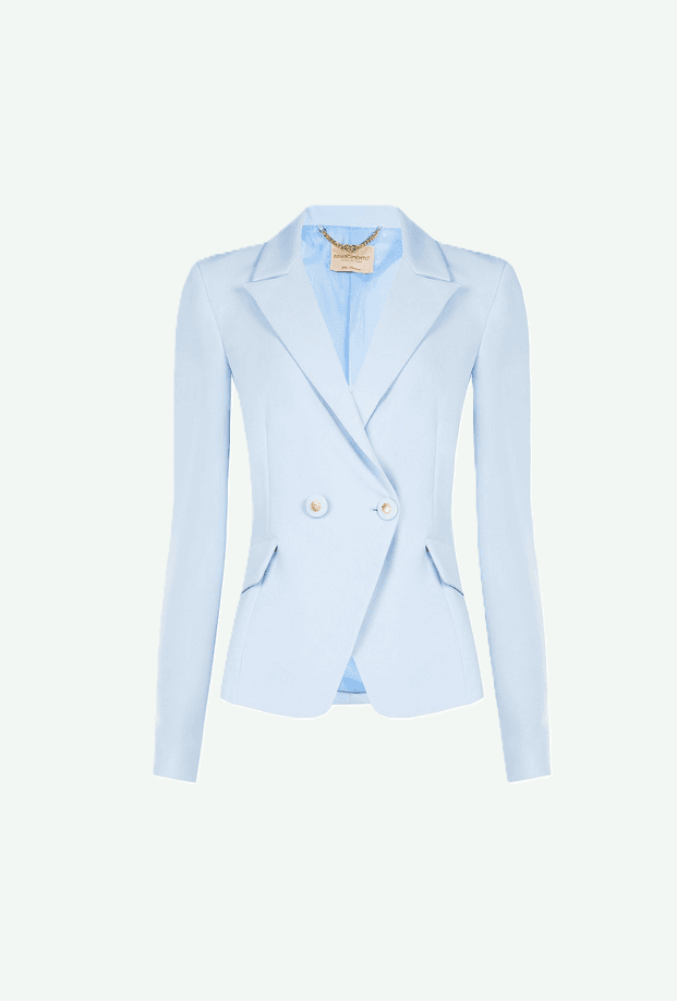 jacket woman blue sky