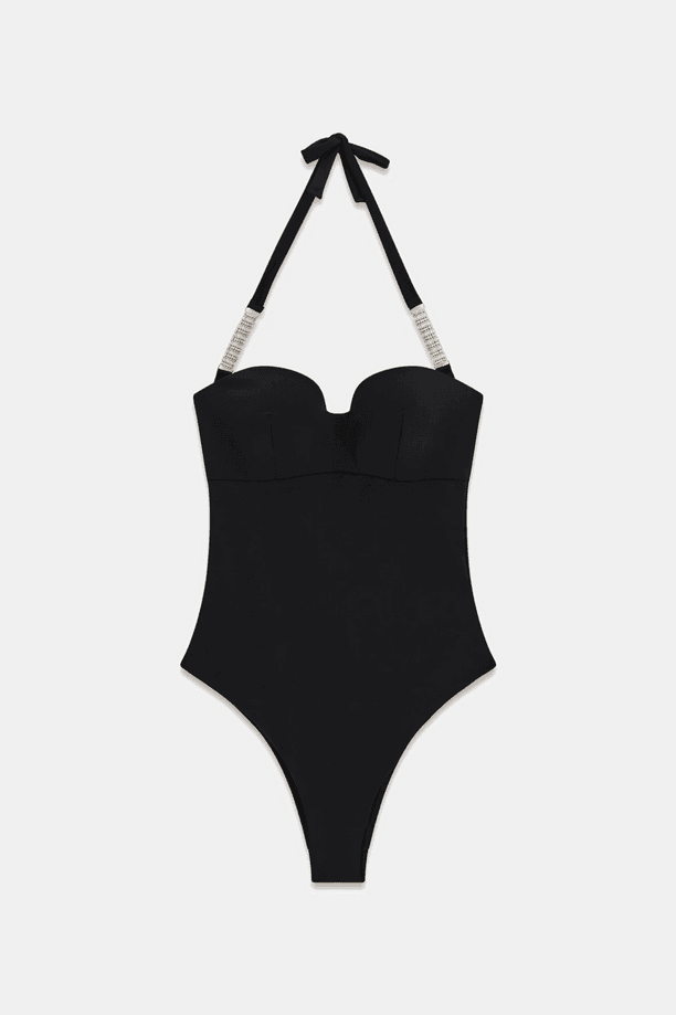 swimsuit whole woman black