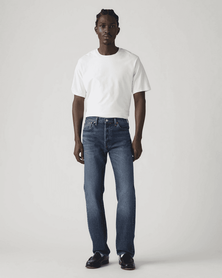 dark blue jeans