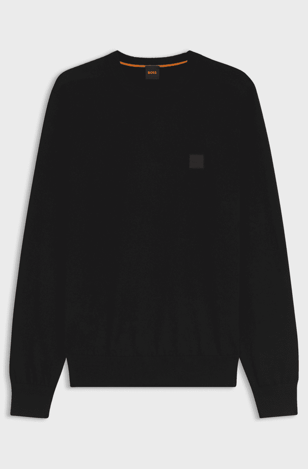 blended linen shirt with black man patch