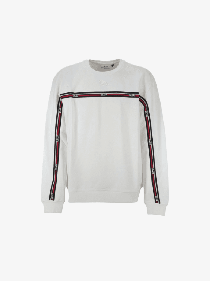 Crewneck sweatshirt man white