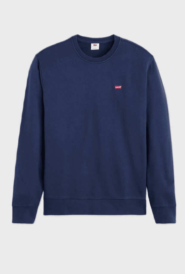 Crewneck sweatshirt man blue