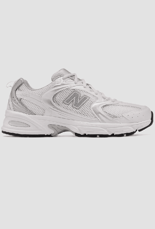 shoes unisex white-silver