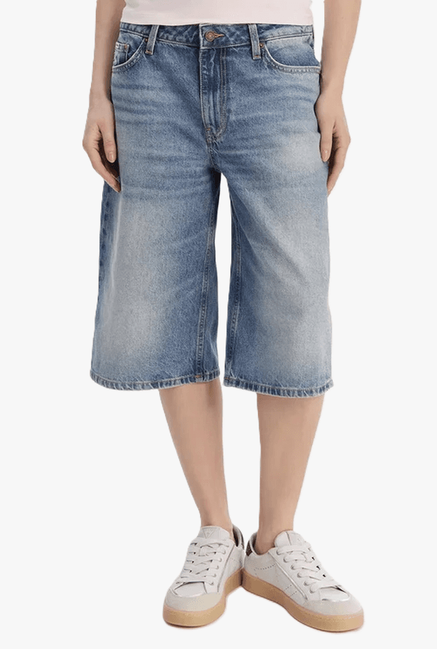 bermuda baggy woman blue