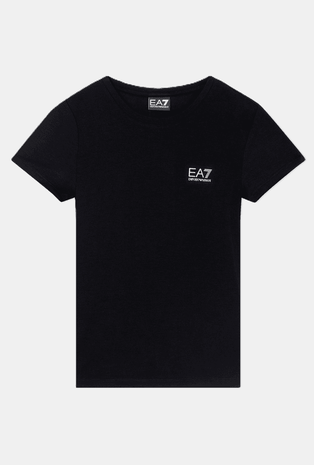 T-shirt in black technical fabric