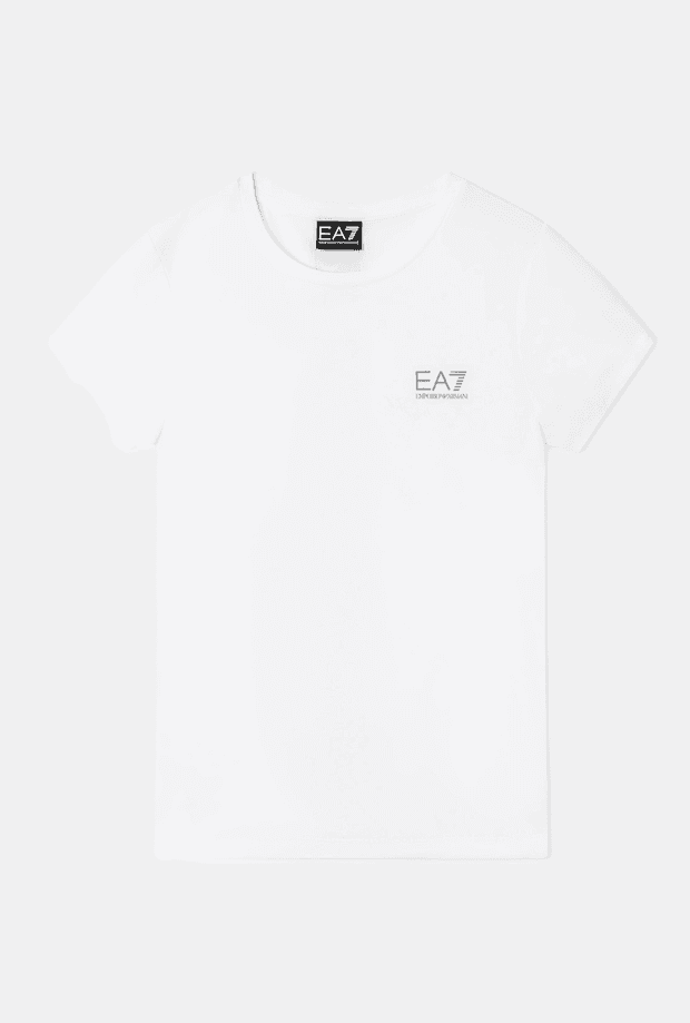 T-shirt in white technical fabric