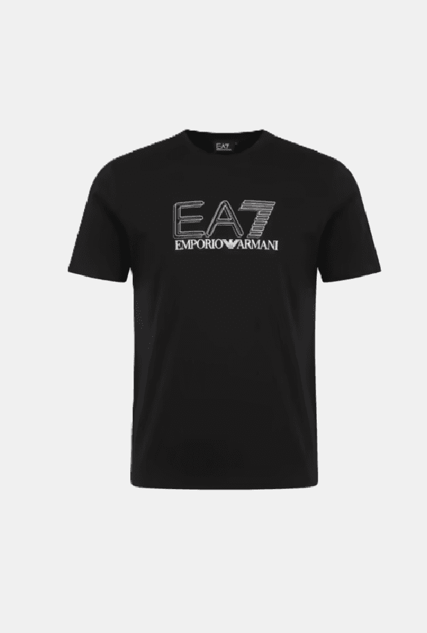 t-shirt with black man logo