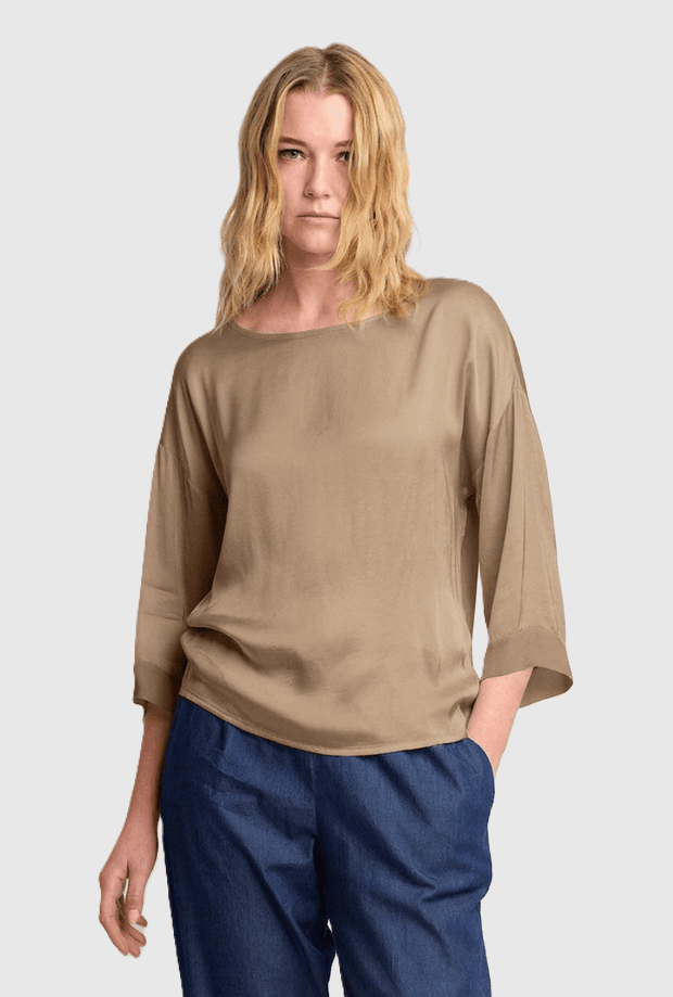 blue beige woman