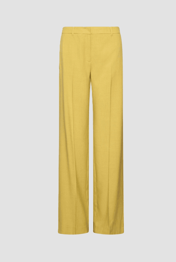 trousers in olive canvas