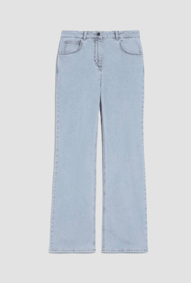 jeans bootcut woman blue