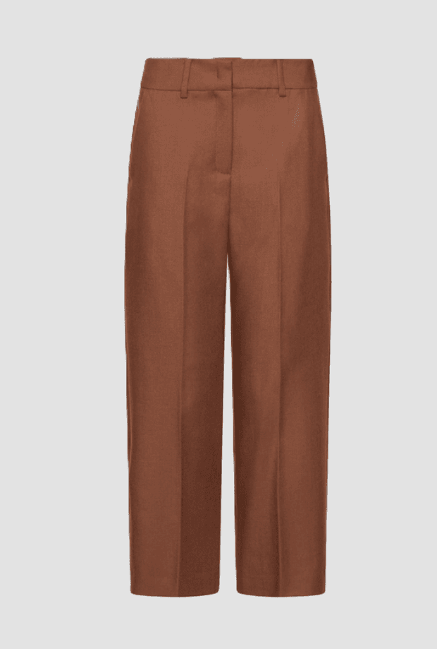 Women's wool trousers caramel