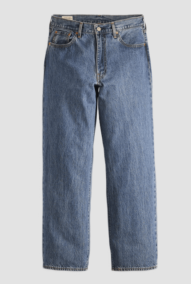 jeans baggy fit man blue medium
