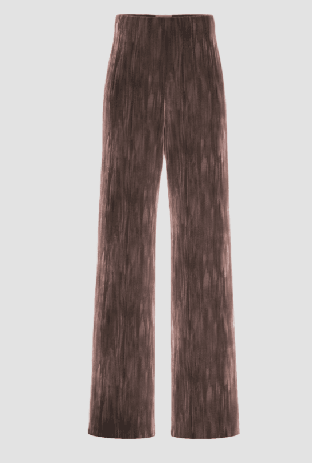 Velvet trousers woman brown