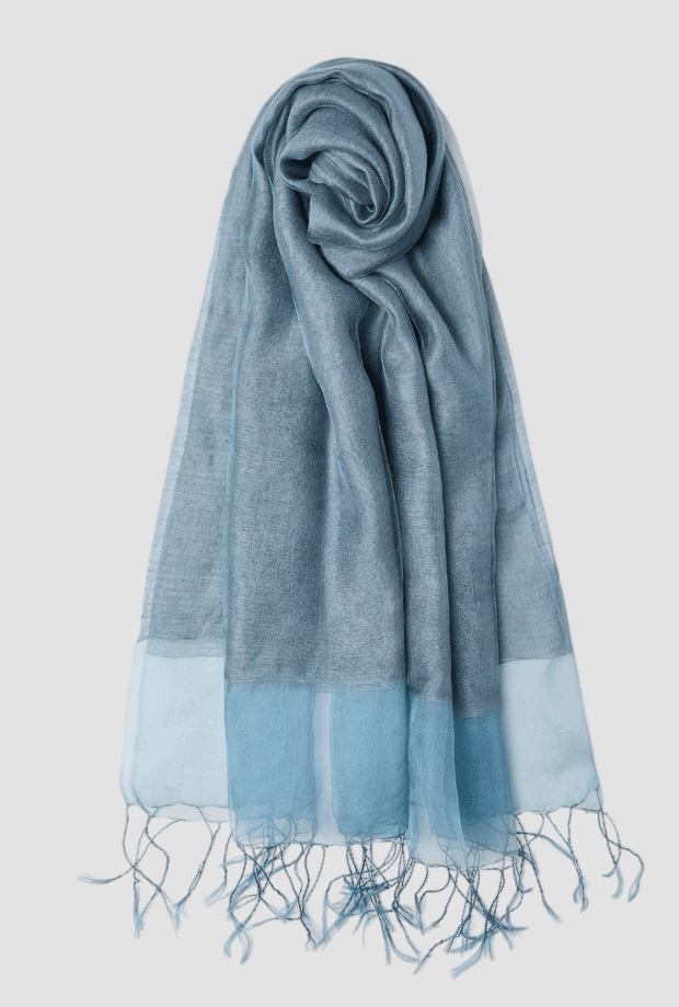 Mixed Silk Woman Blue