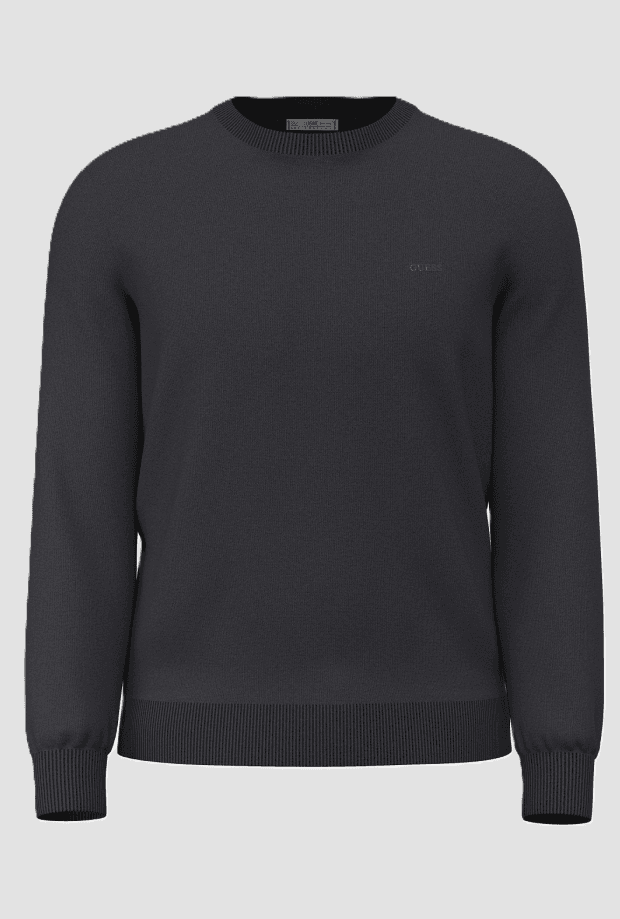 men's knitted collar black