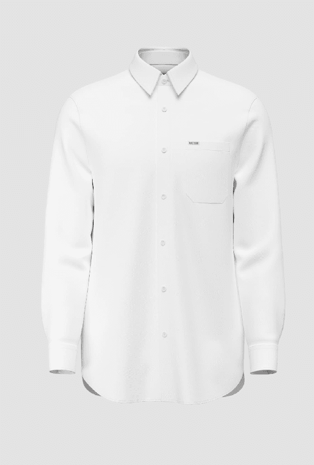 white man shirt