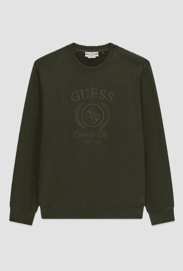 Crewneck sweatshirt man green