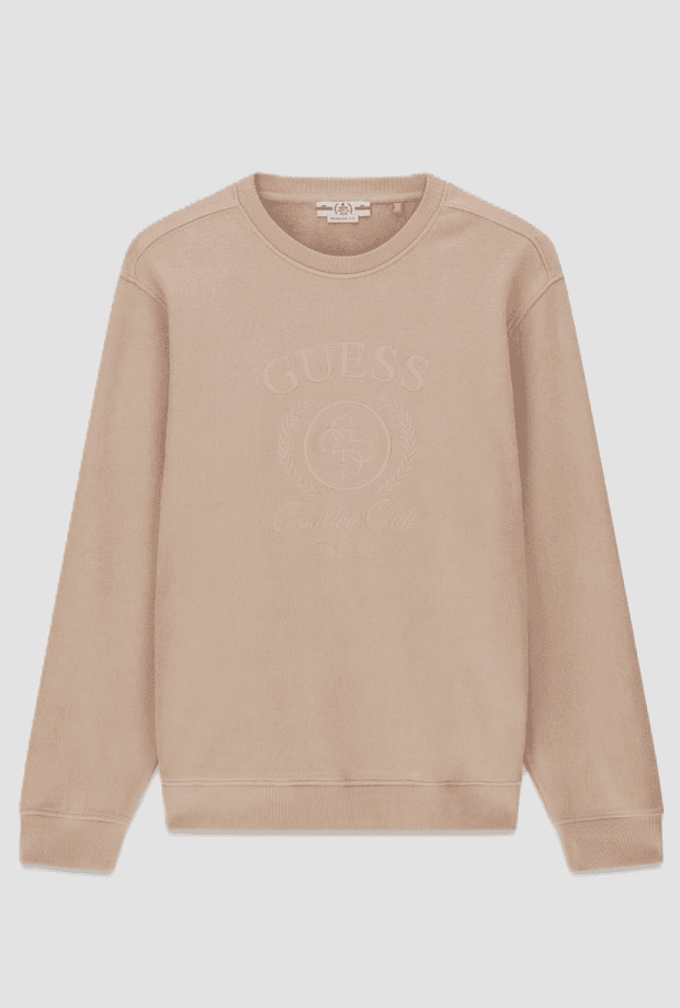 Crewneck sweatshirt man beige