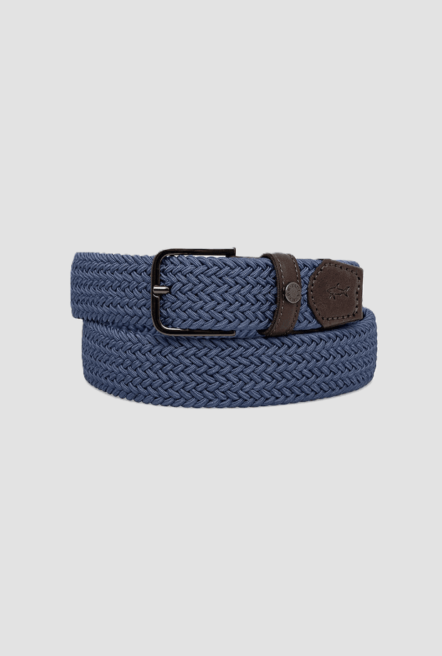 elastic belt man blue