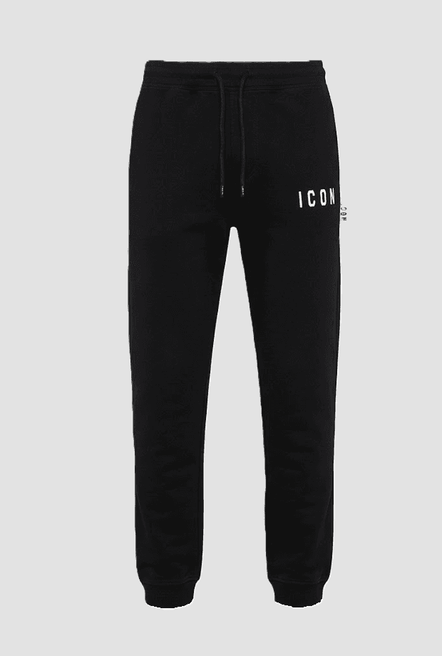 black jogger trousers