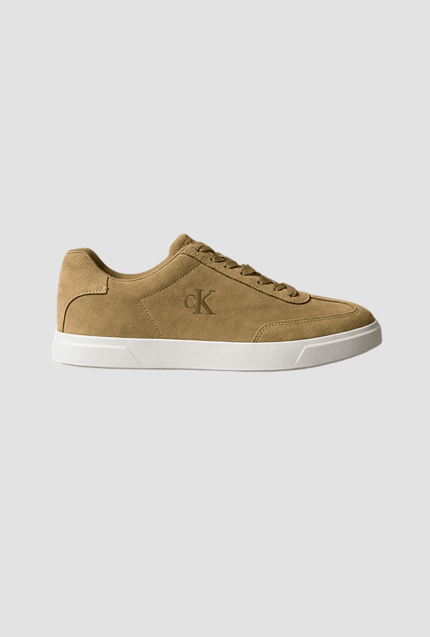 beige men's suede shoes