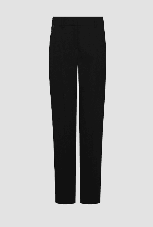 Straight leg trousers black woman