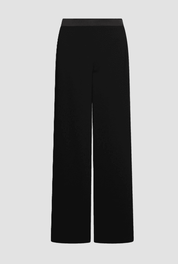 wide leg trousers woman black