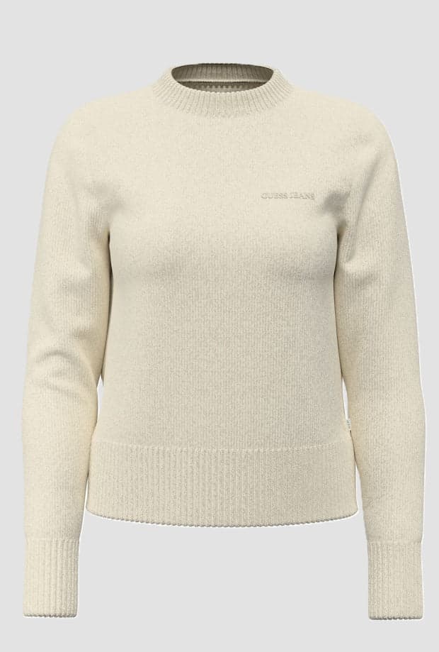 white woman sweater