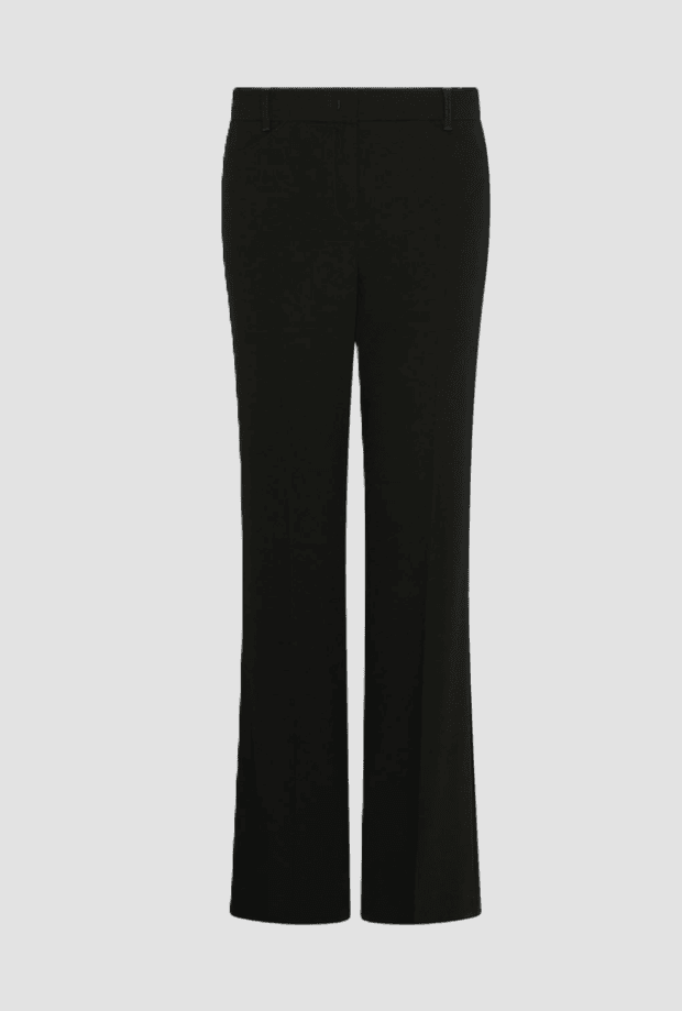 women's flare trousers black