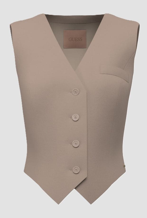women's vest beige