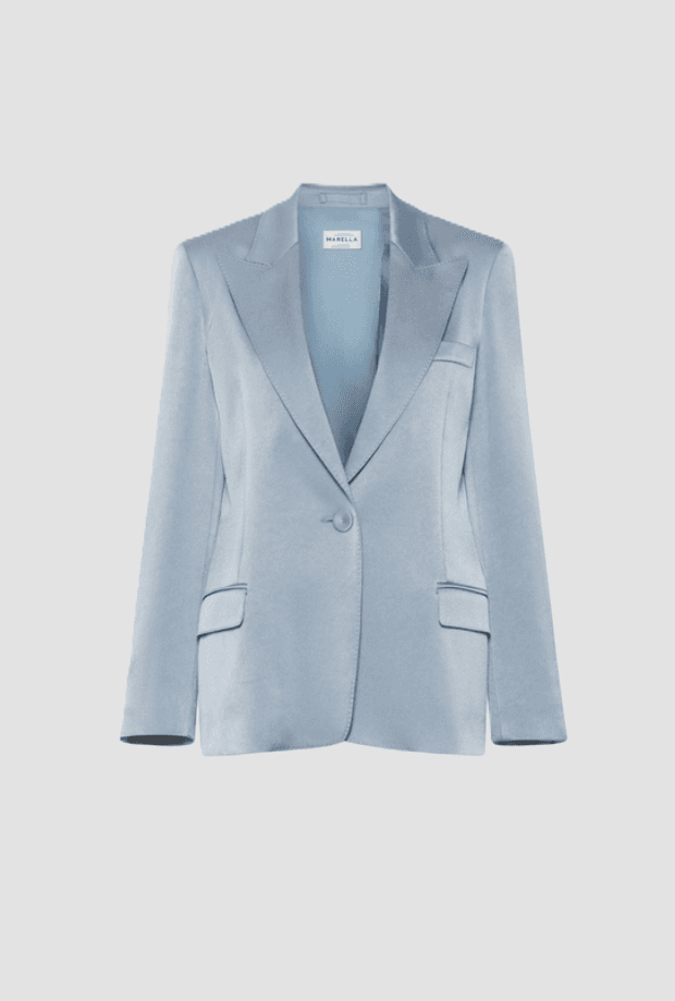 Single-breasted jacket woman blue